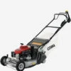 Cobra Pro 21" Self Propelled Petrol Lawnmower With Rear Roller -Green Garden World l rm53sphpro angle