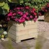 Marberry Timber Square Planter -Green Garden World l rowlinson marberry planter