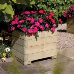 Marberry Timber Square Planter