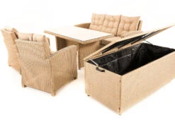 Serenity Weave Cushion Storage Box In Natural -Green Garden World l serenity weave storage box natural studio 05