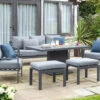 Norfolk Leisure Titchwell Lounge Set With Gas Adjustable Table In Anthracite 1 Norfolk Leisure Titchwell Lounge Set With Gas Adjustable Table In Anthracite -Green Garden World l titchwell lounge set adjustable table grey