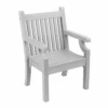 Winawood Thin Slat Wood Effect Armchair - Stone Grey -Green Garden World l winawood chair grey