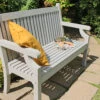 Winawood Sandwick 3 Seater Wood Effect Garden Bench In Stone Grey 1 Winawood Sandwick 3 Seater Wood Effect Garden Bench In Stone Grey -Green Garden World l winawood sandwick 3seater stone grey