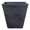 Square Granite Effect Piazza Planter - 40 Cm 1 Square Granite Effect Piazza Planter - 40 Cm -Green Garden World large granite square piazza planter plant pot 40 cm