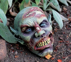 Lost Zombie Head Resin Garden Ornament By Design Toscano