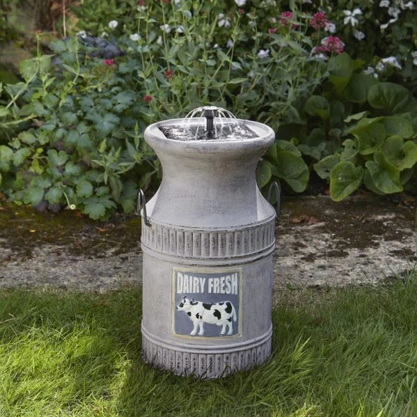 Milk Churn Solar Powered Water Feature 3 Milk Churn Solar Powered Water Feature