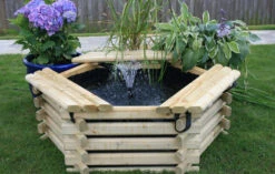 Softwood 50 Gallon Pool With Fountain