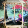 Softwood Wishing Well With Fountain -Green Garden World norlog wishing well fountain giant