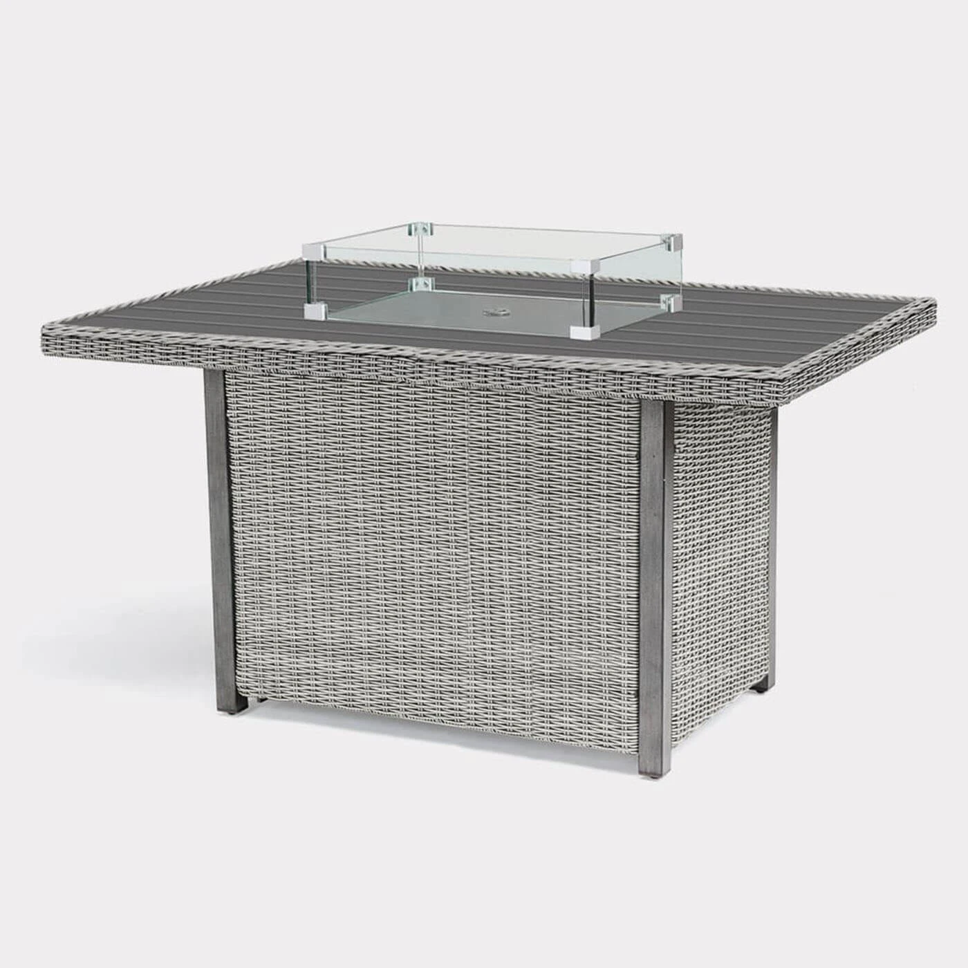 Kettler Palma Mini Corner Fire Pit Set In White Wash / Taupe 7 Kettler Palma Mini Corner Fire Pit Set In White Wash / Taupe - Image 5