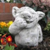 Nose Picker Gargoyle Stone Ornament - GG12 -Green Garden World picking nose gargoyle statue