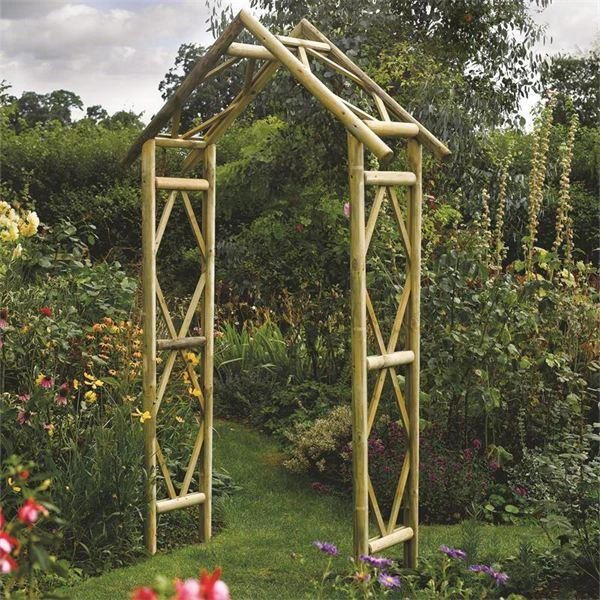 Rustic Garden Arch By Rowlinson 3 Rustic Garden Arch By Rowlinson