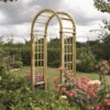 Round Top Garden Arch -Green Garden World rowlinson round top arch giant