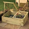 Timber Cold Frame -Green Garden World rowlinson timber coldframe small