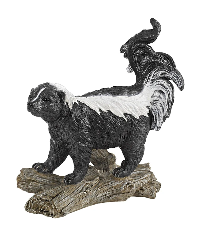Stinky The Striped Skunk Resin Garden Ornament By Design Toscano 3 Stinky The Striped Skunk Resin Garden Ornament By Design Toscano