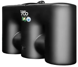 700 Litre Rainwater Harvester - Triplo 700 Black 3 700 Litre Rainwater Harvester - Triplo 700 Black