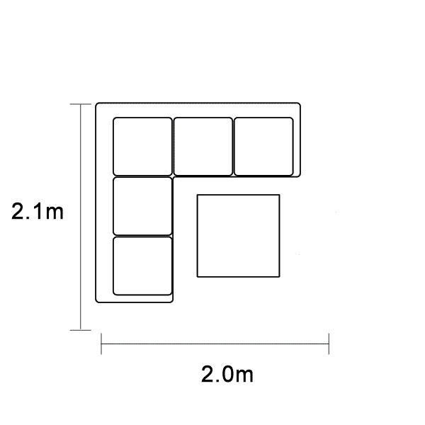 Hartman Vienna Square Corner Sofa Lounge Set With Integrated Lounger In Xerix / Slate 8 Hartman Vienna Square Corner Sofa Lounge Set With Integrated Lounger In Xerix / Slate - Image 6